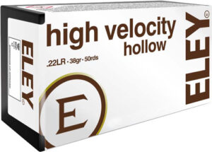 Eley Ammunition Eley Ammo High Velocity Hollow Point .22LR 38GR. 50 Rounds