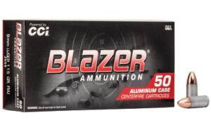 CCI Blazer 9mm Luger 115gr FMJ Handgun Ammo - 50 Rounds