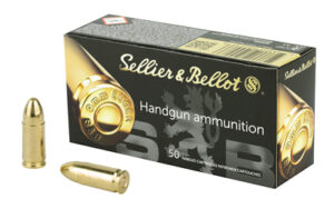 Sellier & Bellot 9mm Luger 115gr FMJ Handgun Ammo - 50 Rounds