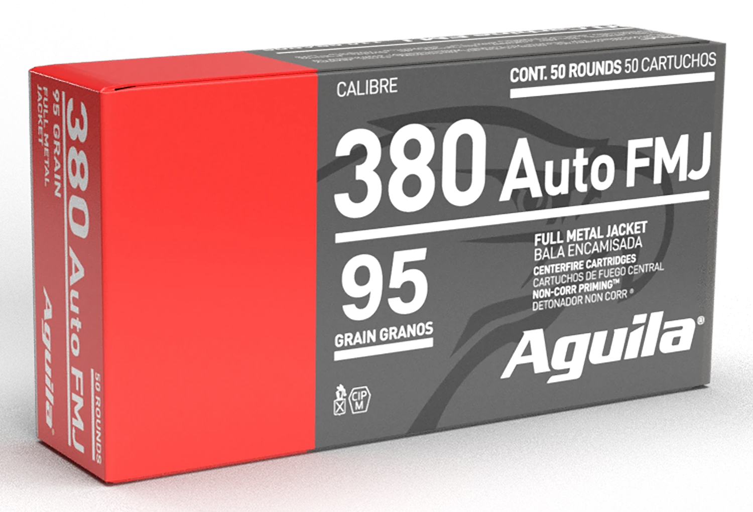 Aguila .380 ACP 95gr Full Metal Jacket Ammunition