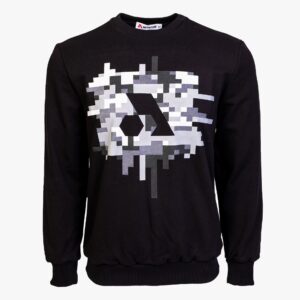 Arsenal Small Black Cotton-Poly Standard Fit Centre Graphic Pullover Sweater