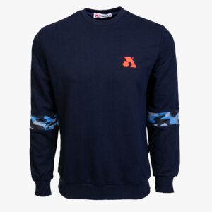 Arsenal Large Blue Cotton-Poly Standard Fit Flex Pullover Sweater
