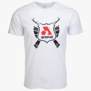 Arsenal Large White Cotton Relaxed Fit Classic T-Shirt