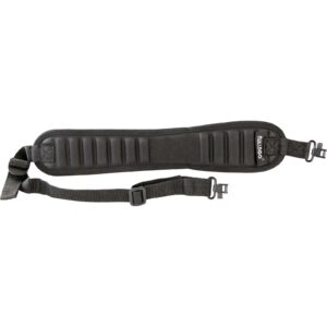 BULLDOG RIBBED RIFLE SLING W DELUXE LOCKING SWIVELS BLK ( 50 PER CASE )