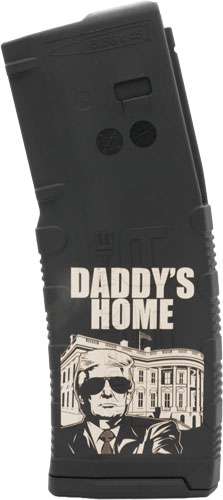 BLACK RAIN LASER ETCHED MAGAZINES 30RD TRUMP DADDY'S HOME W/ WHITE HOUSE