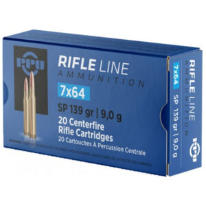 PPU METRIC RIFLE AMO 7X64 140GR PSP 20RD (10 BOXES PER CASE)