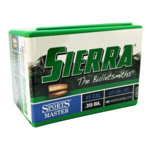 Sierra Pistol Bullets 45 CAL 225 GR JHC 100/ct
