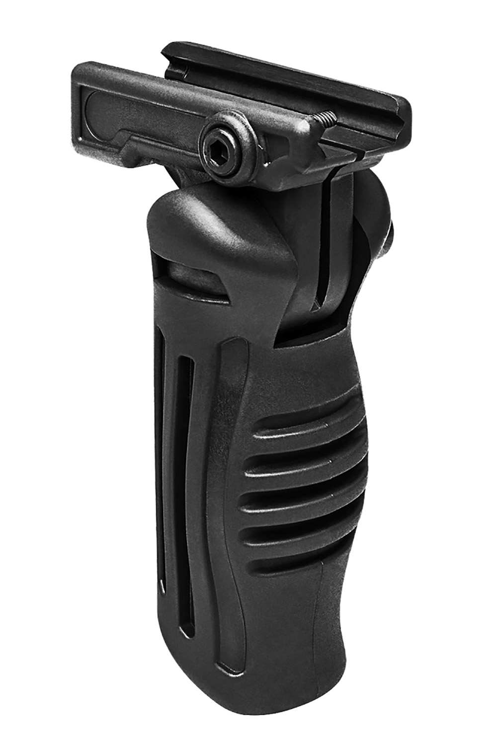 NcStar AARFVG Folding Vertical Grip - Ergonomic Black Polymer