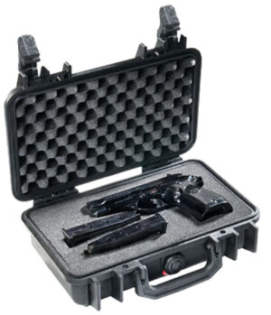 Pelican 1170 Protector Handgun Case - Black Polypropylene