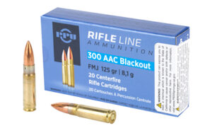 PPU .300 AAC Blackout FMJ 125GR Rifle Ammunition