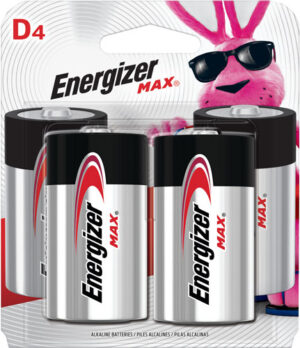 Energizer Max D Batteries - 4-Pack for Reliable Power