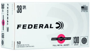 Federal RTP38130 .38 Special 130gr Full Metal Jacket Ammo