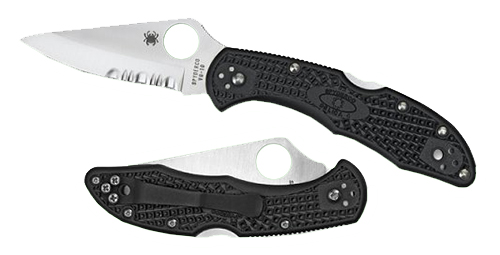 Spyderco Delica 4 Folding Knife - 2.88" VG-10 Serrated Blade