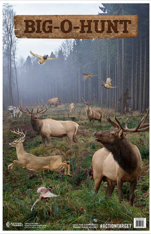 Action Target GSBIGHUNT100 Paper Hanging Shooting Targets
