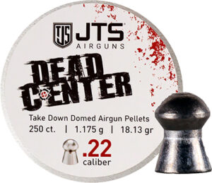 JTS Dead Center .22 Caliber Pellets - Domed 18.13gr 250ct