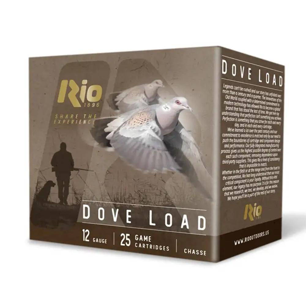 Rio Dove Load Shotshells 12ga - #8, 1200 fps, 25ct