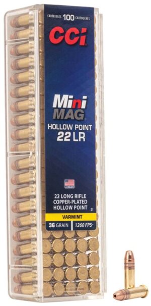 CCI Mini Mag .22 LR 36Gr Hollow Point Ammunition 100 Rd
