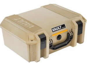 Pelican Vault V300 Large Pistol Case with Pre-Cut Foam - Tan