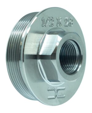 Faxon Firearms 1/2x28 Direct Thread Adapter - FFMDSILHUB52802