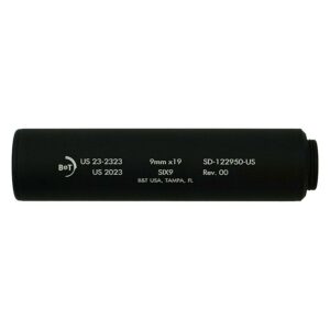 B&T Six9 Wipe Suppressor for 9mm Luger - Black