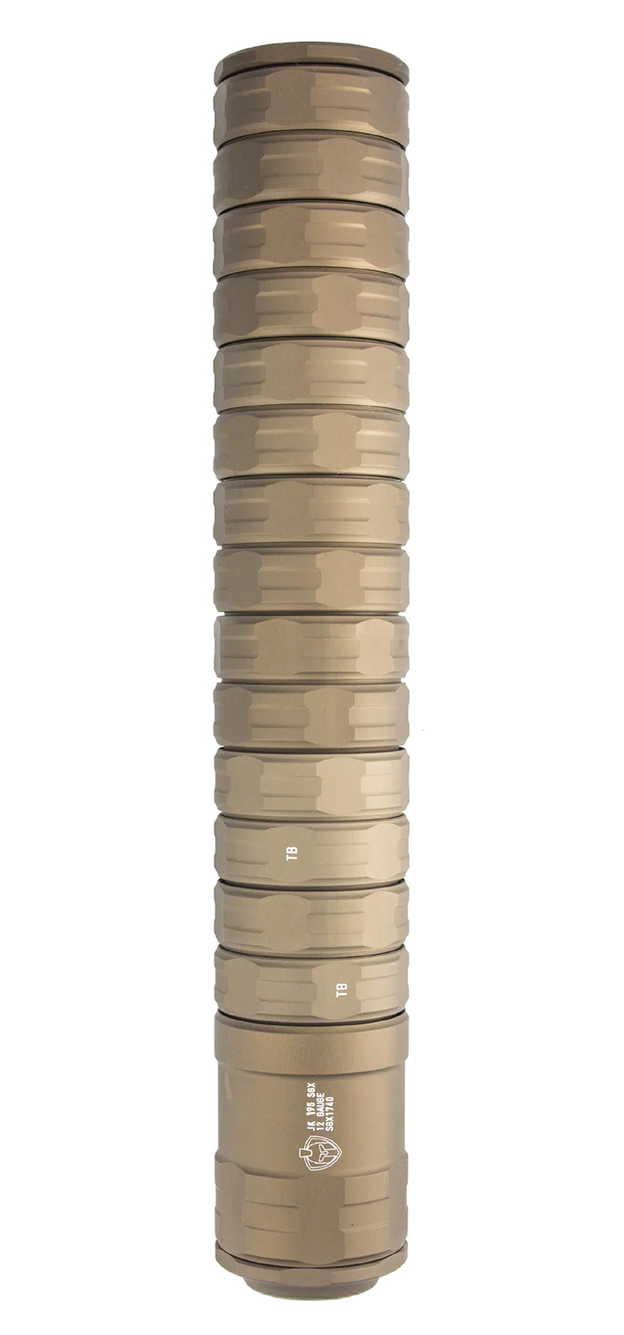 JK Armament JK195SGX12FDE 12 Gauge Shotgun Suppressor