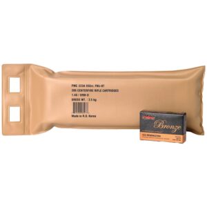 PMC Bronze .223 Rem 55 gr FMJ Battle Pack Rifle Ammo