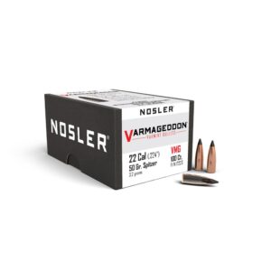 Nosler VarMageddon .22 Cal 50 gr FB-Tipped Rifle Bullets
