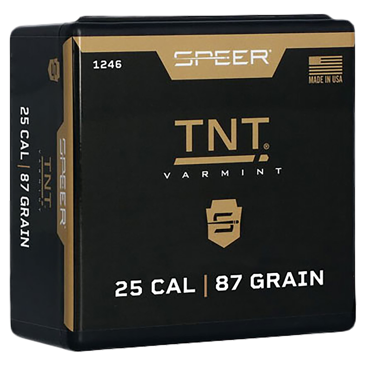 Speer 1246 TNT .25 Caliber 87gr Jacketed Hollow Point Bullets