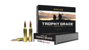 Nosler Trophy Grade .243 Win 90gr AccuBond Ammo - 20 Rounds