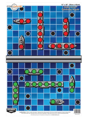 Birchwood Casey Battle at Sea Paper Shooting Targets - 100 Pack