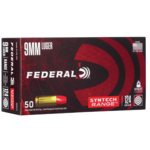 Federal Syntech 9mm Luger Handgun Ammunition - 124gr TSJ
