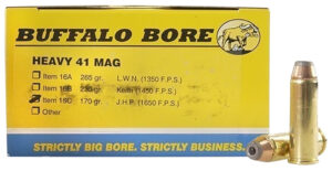 Buffalo Bore .41 Rem Mag 170gr Jacketed Hollow Point Ammo
