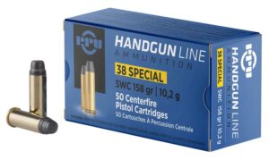 PPU .38 Special SW 158GR Handgun Ammunition - 50RD Box