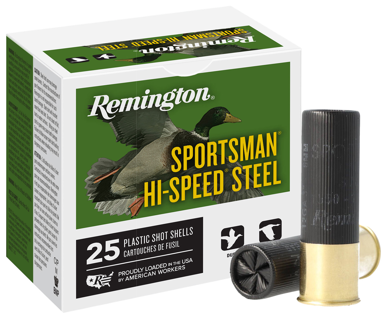 Remington 12 Gauge Hi-Speed Steel Shotgun Shells - 25 Pack