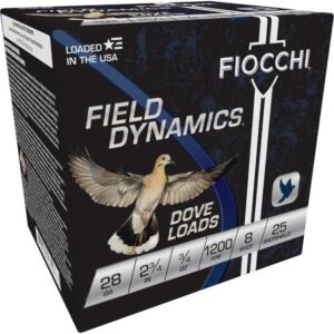 Fiocchi 28 Gauge Dove & Quail Shotshells - #8 Shot