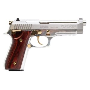 Taurus PT92 9mm Handgun with 5" Barrel and Wood Accents