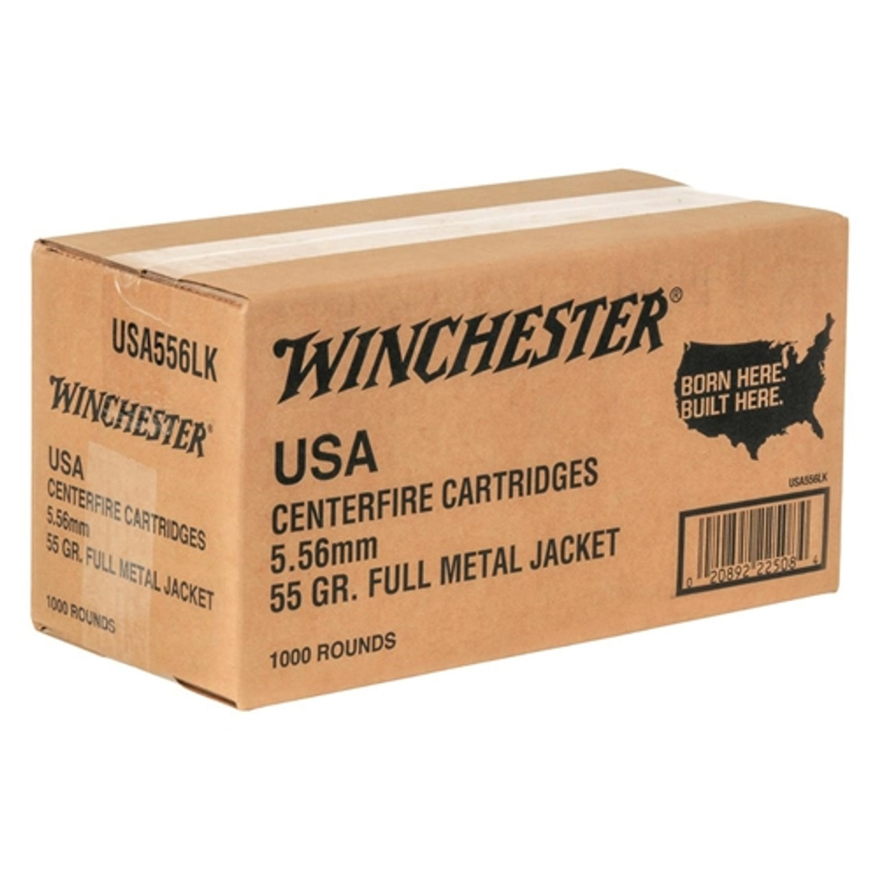 Winchester 5.56mm 193 55gr FMJ Bulk Ammunition - 100 Rounds