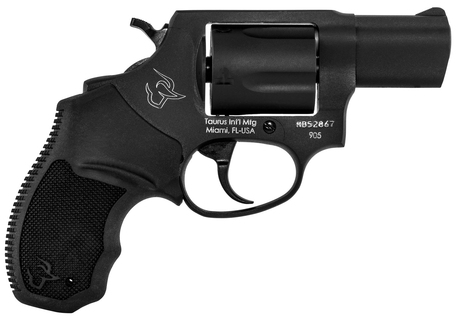 Taurus 905 9mm Revolver with 2" Barrel and Rubber Grip
