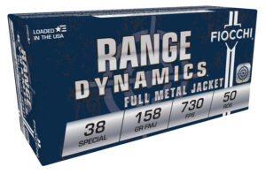 Fiocchi 38G Range Dynamics .38 Special 158gr FMJ