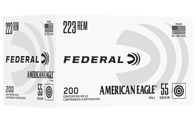 Federal American Eagle .223 55GR FMJ - 200 Rounds