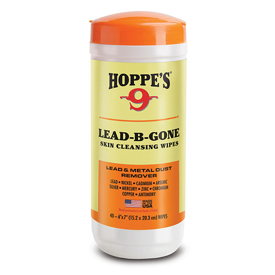 Hoppes Lead B Gone Hand Wipes - 40 Count