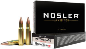 Nosler 6.8SPC 115GR Match RDF HPBT Ammo - 20 Rounds