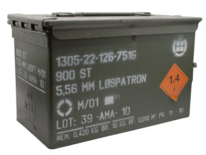 DENEX 5.56X45 M200 Blank Ammunition Can - 900 Rounds