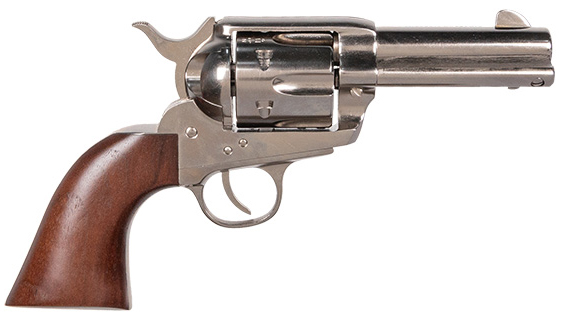 Cimarron Pistolero 9mm Revolver - Nickel Finish