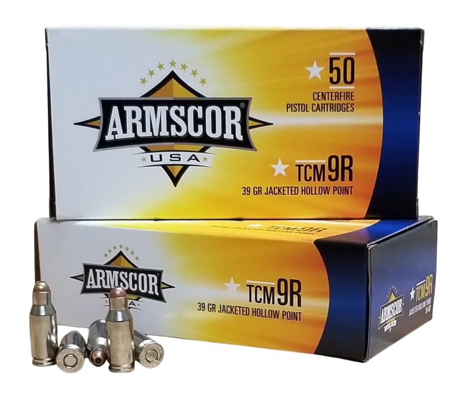 Armscor 22 TCM 39GR JHP Nickel Handgun Ammunition - 50 Rounds