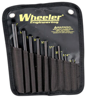 Wheeler Roll Pin Punch Set - 9 Piece Steel Tool Set