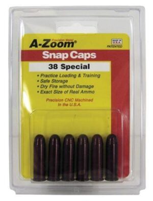 A-Zoom Metal Snap Caps for .38 Special - 6 Pack