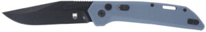 CobraTec Knives CTNAJSLGRY Naja 3.50" Folding Knife