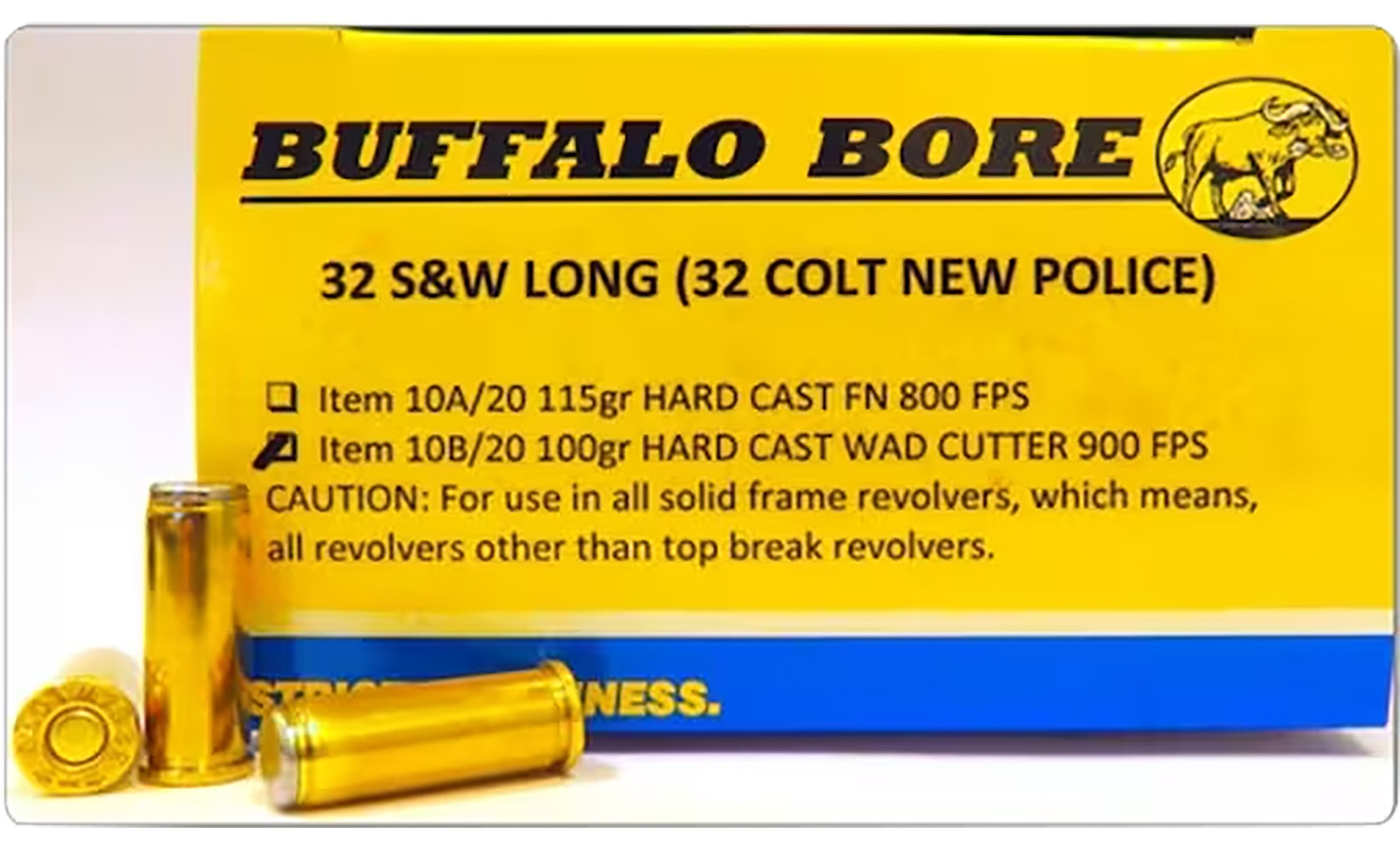 Buffalo Bore 45 Colt +P 300gr Heavy Semi Jacketed Ammo