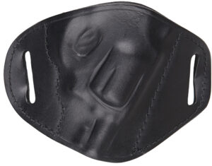Bulldog MLBRS Black Leather OWB Belt Slide Holster for S&W J Frame